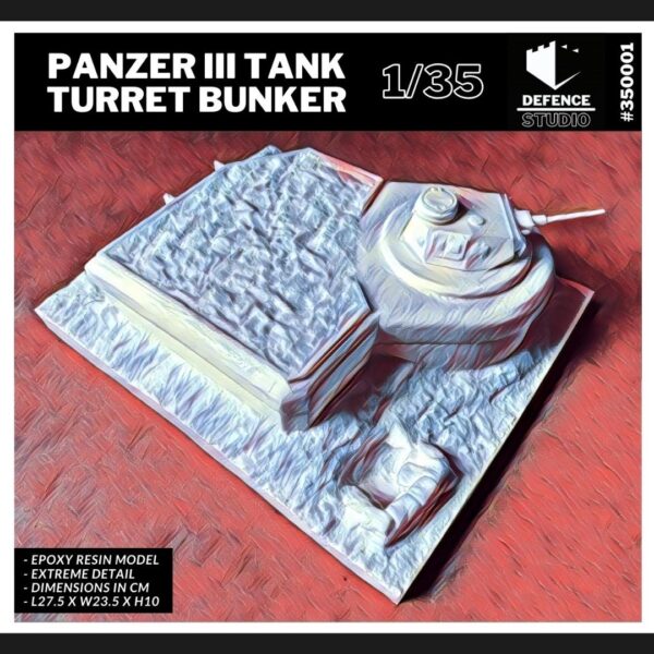 35001 - Panzer III Tank Turret Bunker (1/35)