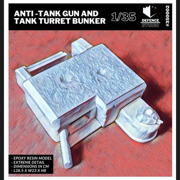 35002 - Anti Tank Gun And Tank Turret Bunker (1/35)