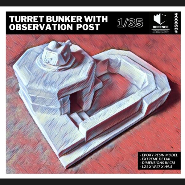 35004 - Turret Bunker With Observation Post (1/35)