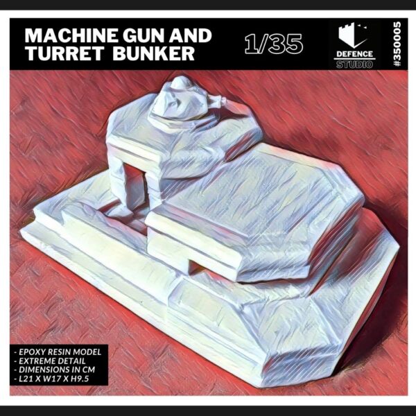 35005 - Machine Gun And Turret Bunker (1/35)