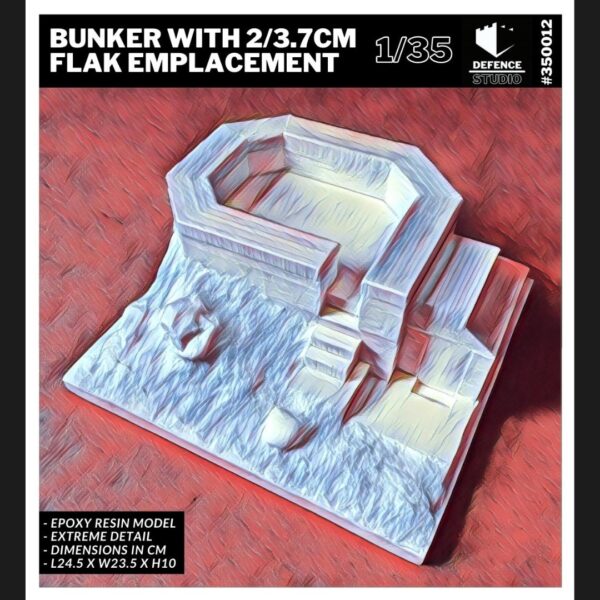 35012 - Bunker With 2-3,7cm Flak Emplacement (1/35)