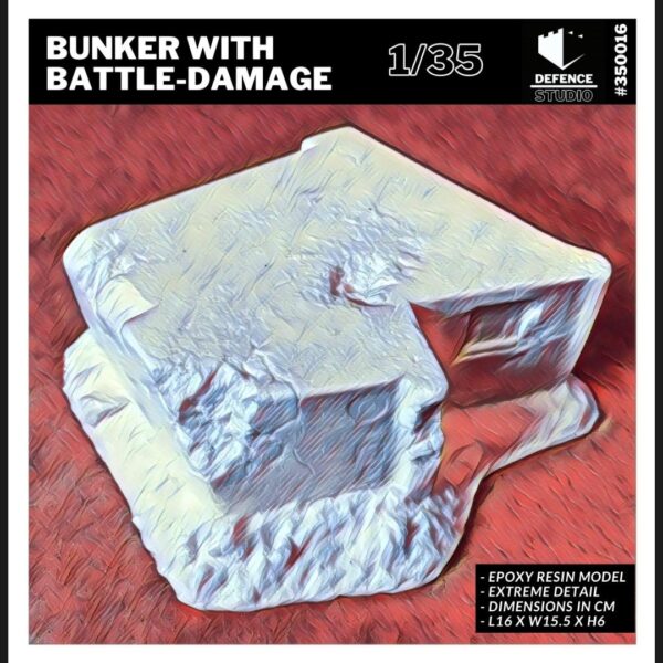 35016 - Bunker With Battle Damage (1/35)