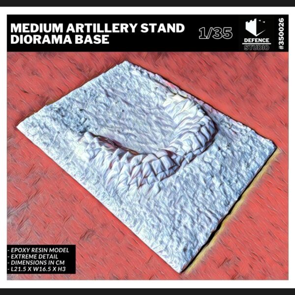 35026 - Medium Artillery Stand Diorama Base (1/35)