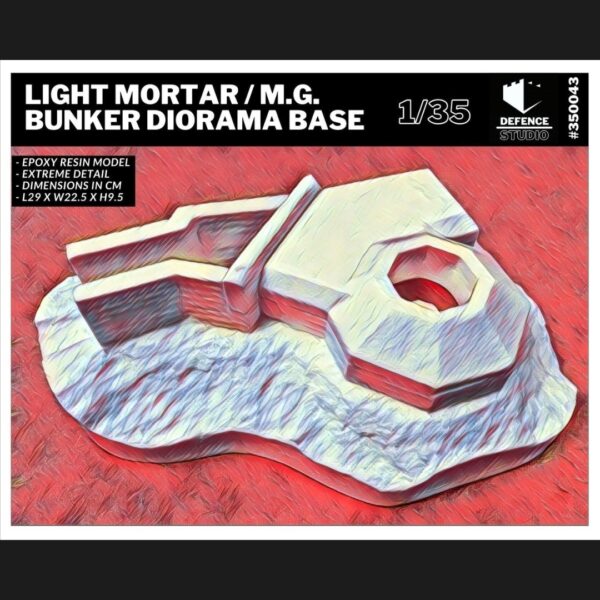 35043 - Light Mortar MG Bunker Diorama Base (1/35)