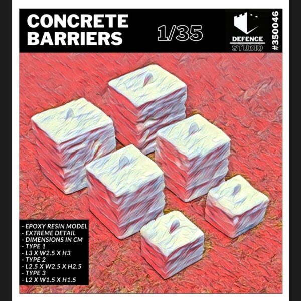 35046 - Concrete Barriers (1/35)