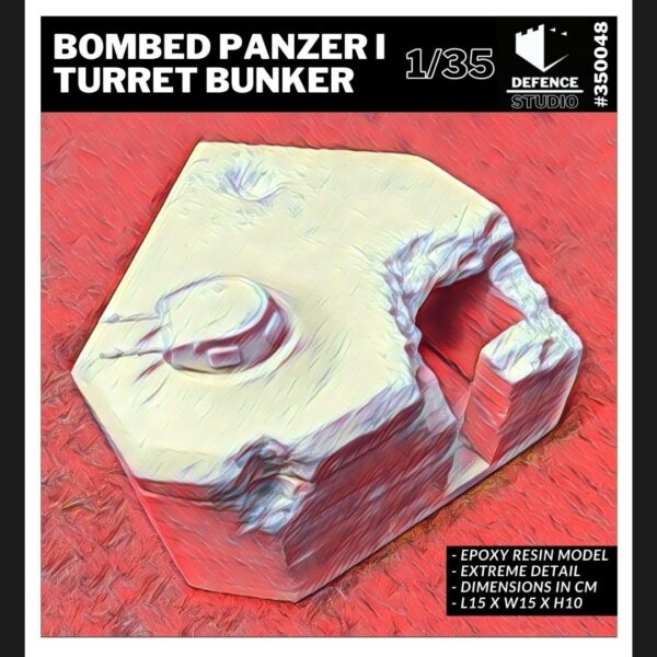 35048 - Bombed Panzer | Turret Bunker (1/35)