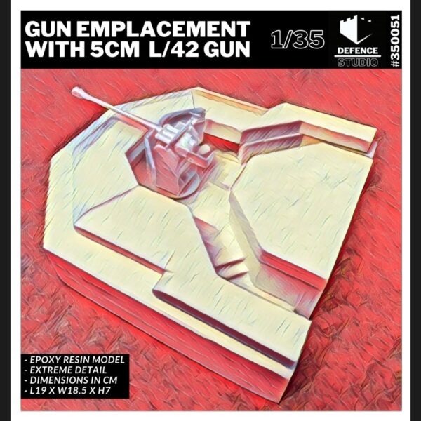 35051 - Gun Emplacement With 5cm L42 Gun (1/35)